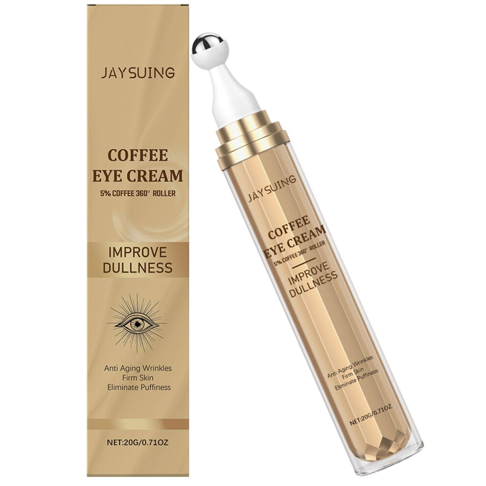 Cream/Dark Caffeine Eye With Niacinamide, 360 Cooling Roller Reduces Circles, Puffiness And Fine Lines, 0.7 Fl Oz