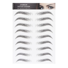 Eyebrow Tattoo Sticker Waterproof Smudgeproof Natural Hair Stroke Easy Peel Black05