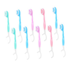 10pcs Mini Travel Toothbrush with Soft Bristles Disposable Hygienic Design for Business Trips and Outdoor Use