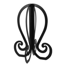 Wig Stand Black Plastic Holder for Drying Storage and Travel Lightweight Stable Display