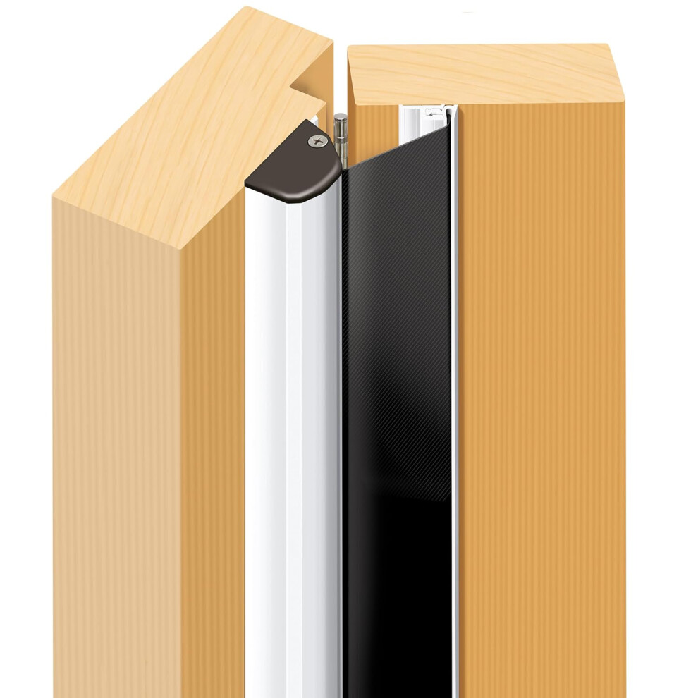 Exitex Roller Finger Protector 1925Mm, Door Hinge Safety Guard For Schools, Nurseries & Commercial Use, Professional Little Fingers Protection, White