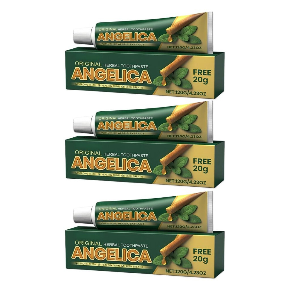 Gentle Herbal Whitening Toothpaste Set 3PCS for Daily Use, Brightening Teeth and LongLasting Fresh Breath
