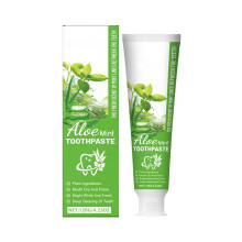 Aloe Vera Mint Toothpaste for Fresh Breath and Stain Removal, Gentle Plaque Control, 1PCS