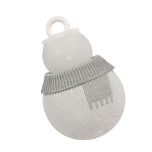 Bouteille d'eau chaude en forme de bonhomme de-Blanc grand
