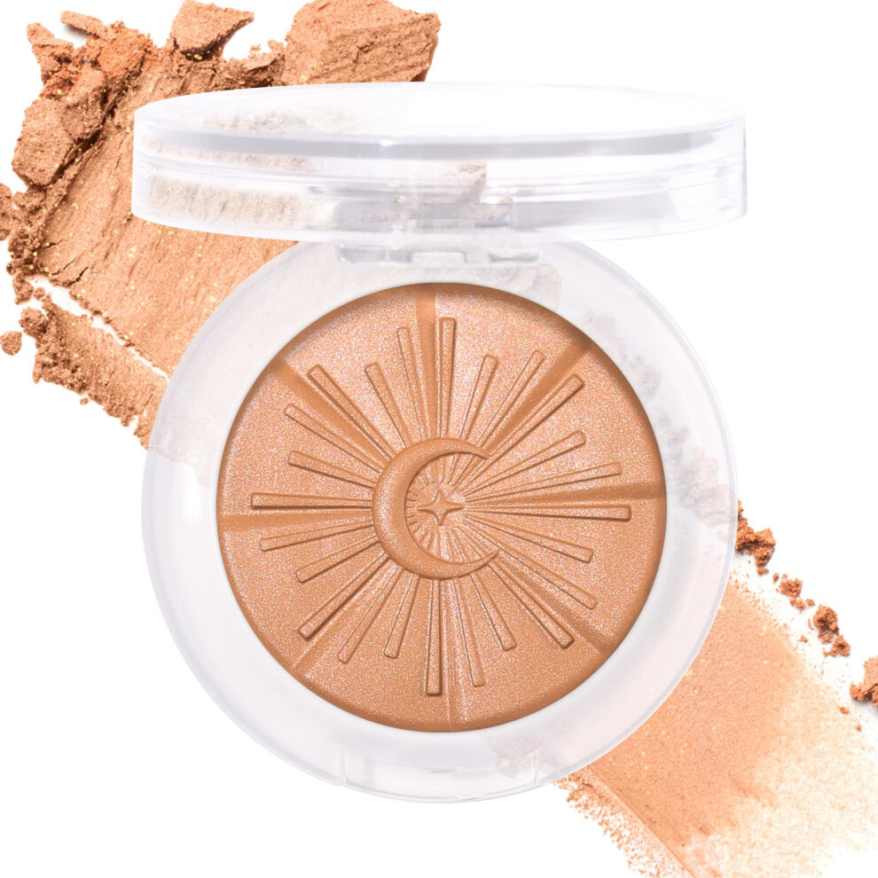 Baked Bronzer Powder 03 Sunkissed Glow, LongLasting Radiant Contour for Face and Body