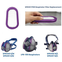 10 Stück P100 Atemschutzmasken-Ersatzfilter SPR321 für Elipse SPR321 SPR451 SPR457 für S/M und M/L Größe Halbmaske Atemschutzmaske