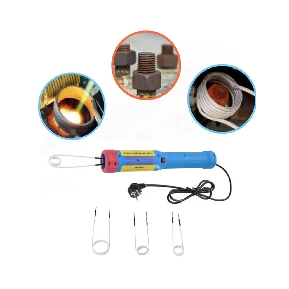 New 1400W Flameless Magnetic Induction Heaters 220V Handheld Heating Car Bolt Remover Repair Tools With 3 Coils Eu 6031067414268