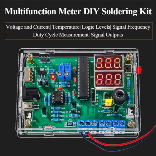 Multi-Function Meter DIY Soldering Kit Voltage Current Temperature Measurement PWM Signal Generator Loose Part 1
