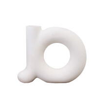 Ceramic Doughnut Vase24x21cm Matte Finish