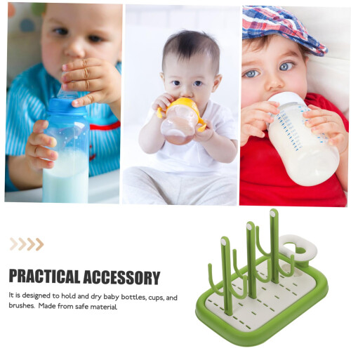 Bottle Drying Rack with Efficient Airflow and Quick Drainage, Compact Portable Stand for Bottles and Cups 1