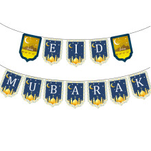 Décoration de guirlandes Eid Mubarak