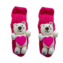 Chaussettes thermiques d'hiver avec motif 3D, poignée-S