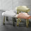 Taburete infantil de plástico con forma de nube, blanco. 8
