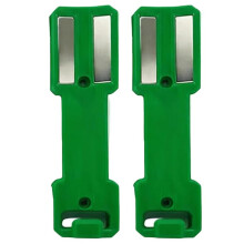 2-Pack Magnetic Aerosol Can Holder, Double-Sided Magnet, Sprayer Can Organizer for Garage, Toolbox Green