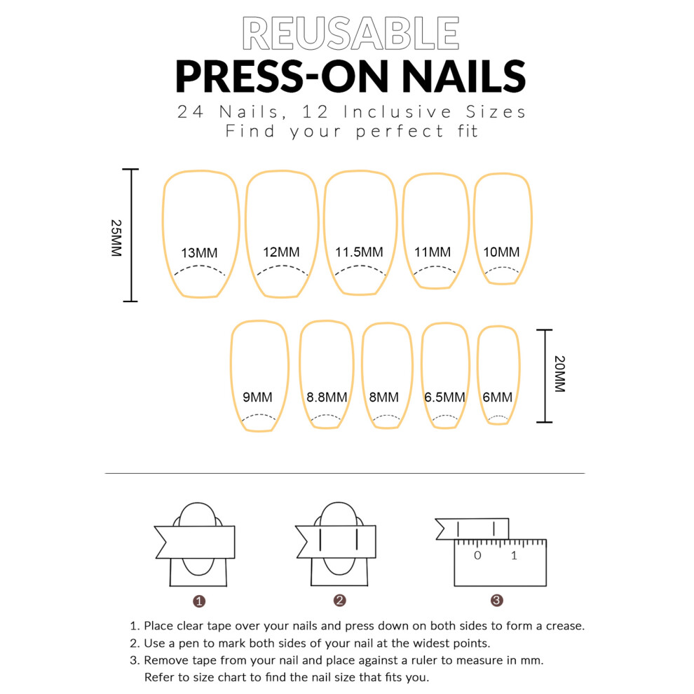 Dachuang Beauty Butterfly Print Fake Nails - Durable & Comfortable