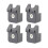 4pcs EVOBambu CFP AMS Adapter for  AMS Guard Feed Ring Protector DIY 3D Printer X1C P1P P1S 1