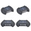 Solar Wall Light, Waterproof LED, 8-Bead, 4-Pack 8