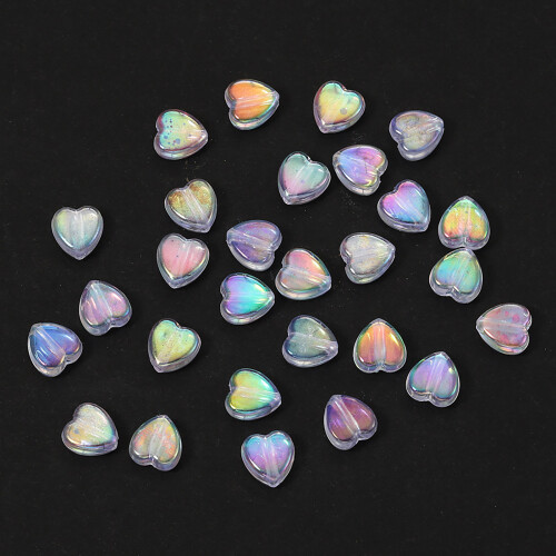 (Heart shaped) Bunte Herz- & Sternperlen, DIY Schmuck