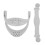 Correcteur de posture cervicale – Orthèse de soutien ajustable, grise 1