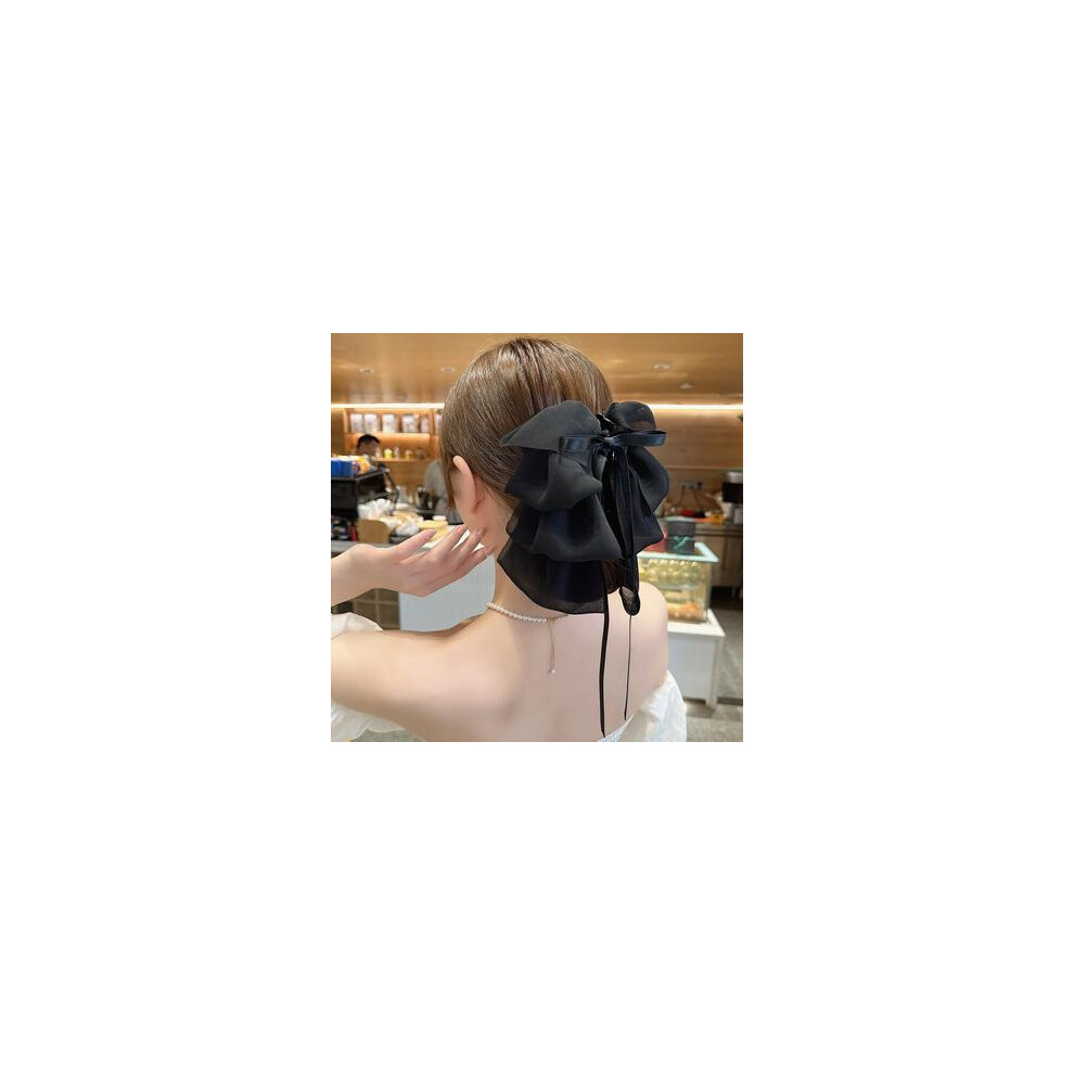 Reach-Tools Black (H) Women Bow Hair Clips For Thick Curly Hair