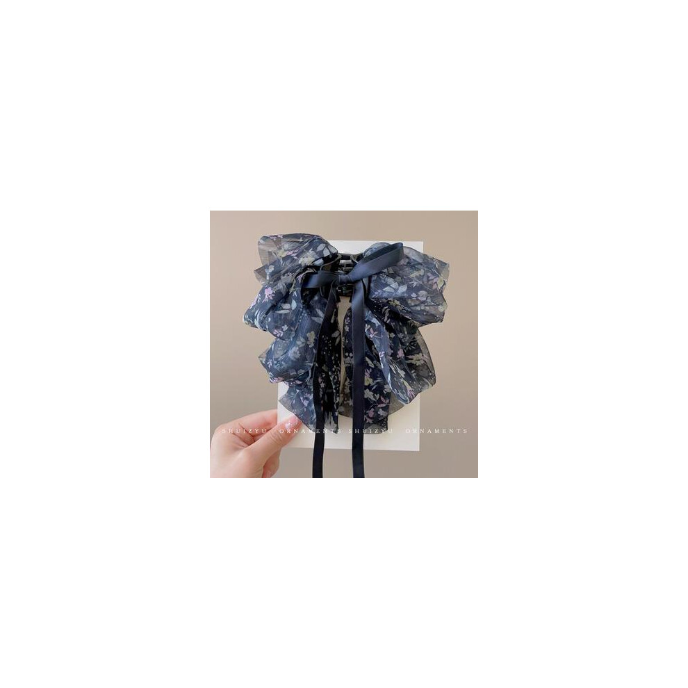 Reach-Tools Black (L) Women Bow Hair Clips For Thick Curly Hair