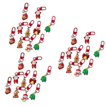Porte-clés de dessin animé de noël,-Ensemble de 30 pièces