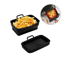 Panela dobrável de silicone para fritadeira a ar Ninja DZ201/DZ401/DZ550
