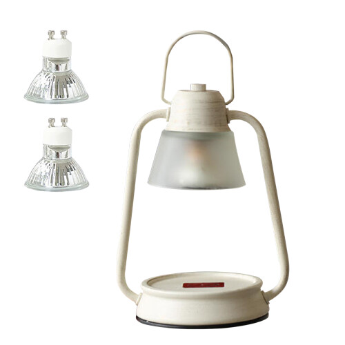Lampe chauffe-bougie vintage à intensité variable 16x16x27cm