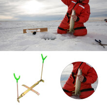 (Cross Style) Adjustable Ice Fishing Rod Stand for Spinning Reels