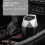 (Silver) Leakproof Car Trash Can w/ Lid - Space-saving 1