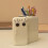 Large Capacity White Plastic Tabletop Storage Container for Students with Stickers 2