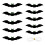 Black Plastic Bat Ornaments5Large41cm + 5Small30cm 1