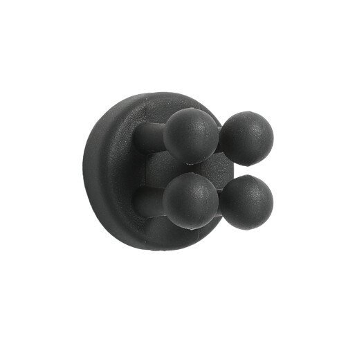 Vierbeiniger Silikon-Klebehaken, 4 cm