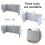 Classroom Privacy Shields for Student Desks, Folding Standing Desk Divider, NoiseReducing 2