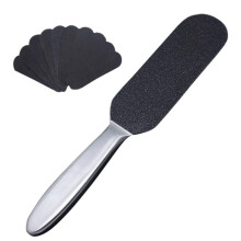 Foot File Callus Remover with Ergonomic Grip, Reusable Pedicure Scrubber for Travel