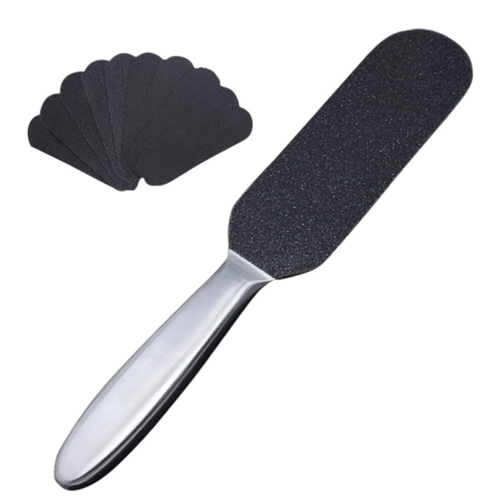 Foot File Callus Remover with Ergonomic Grip, Reusable Pedicure Scrubber for Travel