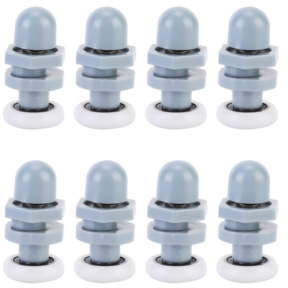 Shower Door Rollers 8Pcs Quiet Sliding Door Wheels Replacement For Bathroom Glass Easy Install 9073542568803