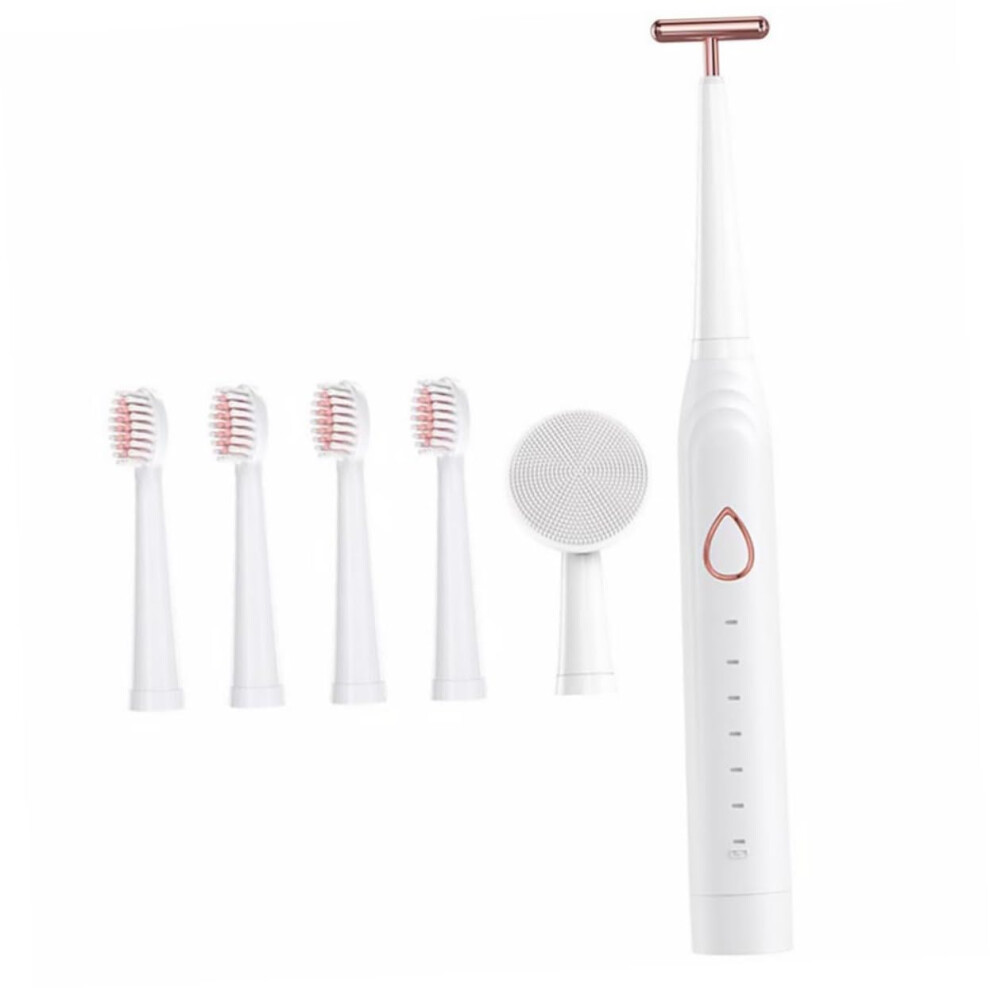 Rechargeable Electric Toothbrush for Adults and Kids with Gentle Cleaning Modes and Deep Plaque Removal