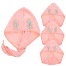Hair Drying Towel Set, Microfiber Hair Wrap with Fast Absorption, Soft Quick Drying Fabric, 4pcs