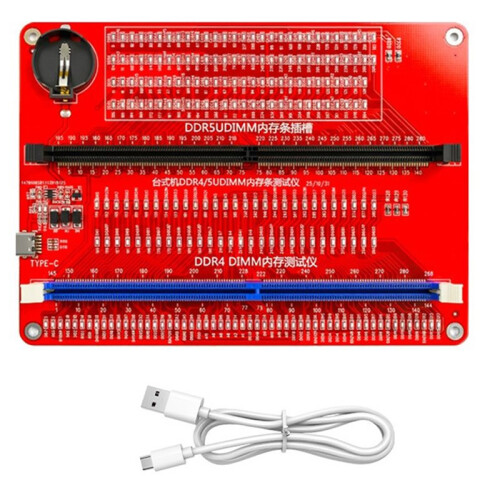 HMT-TT04 Desktop Computer DDR4/DDR5 Memory Module Test Tool Diagnostic Card Memory Slot Diagnostic Tool