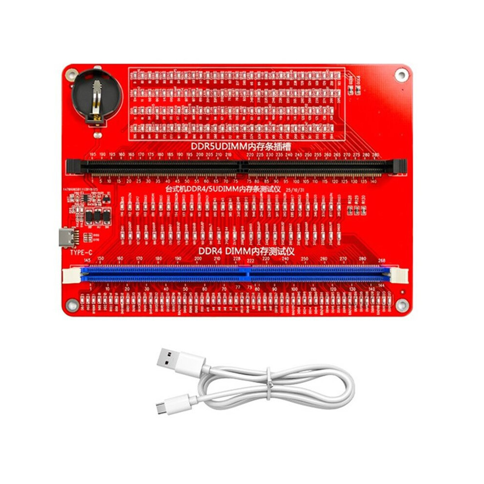 Hmt-Tt04 Desktop Computer Ddr4/Ddr5 Memory Module Test Tool Diagnostic Card Memory Slot Diagnostic Tool 6032788416333