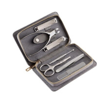 Manicure Set Stainless Steel 7 Piece Nail Clipper Kit with Precision Blades for Home and Travel