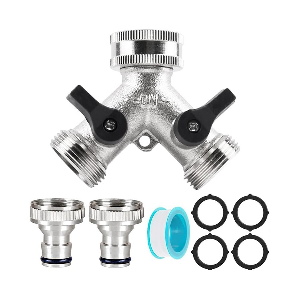 2-Way Water Distributor Y-Splitter Water Connection Distributor With Separate Hose Distributor Garden Irrigation 4712156088073