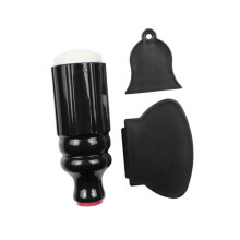 Nail Stamping Kit with Clear Double Head Stamper and Scraper for DIY Manicure and Nail Art