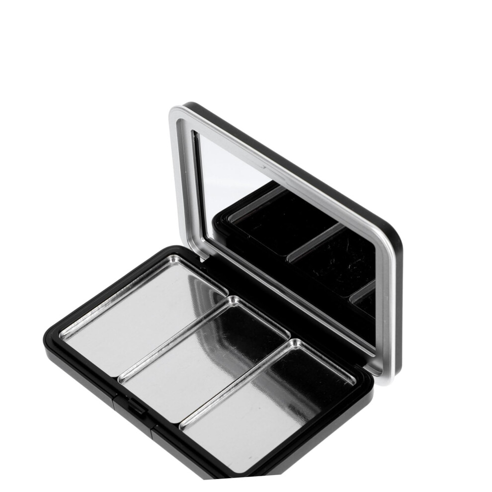 Black Empty Makeup Palette Refillable MultiâGrid Design Travel Organizer Box For Eyeshadow And Lipstick