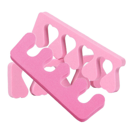 Toe Separators 20pcs Soft Foam Finger Dividers for Smudge Nail Art and Polish Application