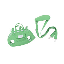 Pet Handbag Harness Dog Carriers Bag Soft Big Capacity-Green S