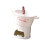 Ceramic Melting Pot for Chocolate Cheese-White T shaped model 1