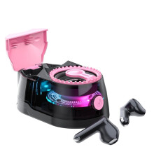 Speaker with Wireless Earbuds, Magnetic Portable 5.4 Speaker with RGB Lights, Magnetic Mount