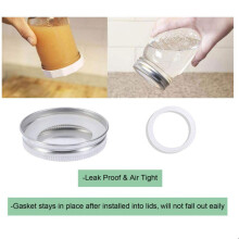 10 Stück Weiße Silikondichtungen für 70 mm & 86 mm Einmachgläser